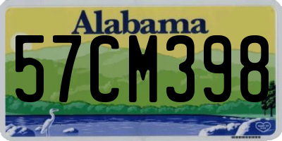 AL license plate 57CM398