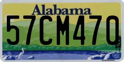 AL license plate 57CM470