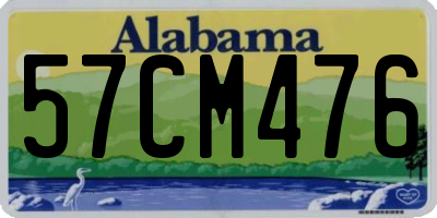 AL license plate 57CM476