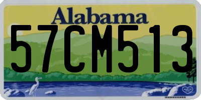 AL license plate 57CM513