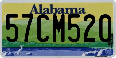 AL license plate 57CM520