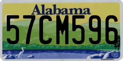 AL license plate 57CM596