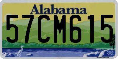 AL license plate 57CM615