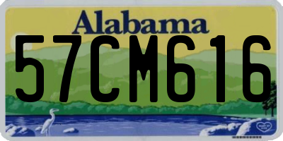 AL license plate 57CM616