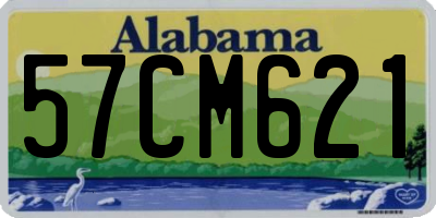 AL license plate 57CM621