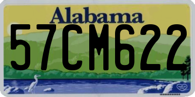 AL license plate 57CM622