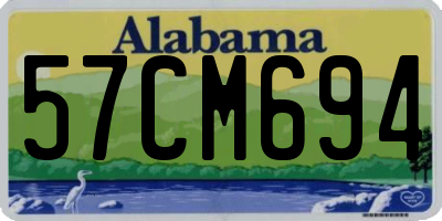 AL license plate 57CM694