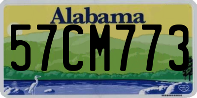 AL license plate 57CM773