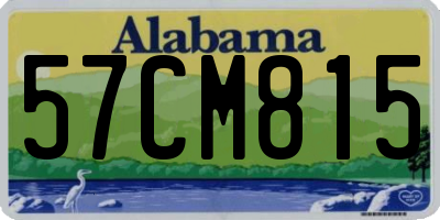 AL license plate 57CM815