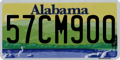 AL license plate 57CM900