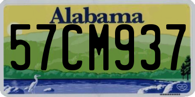 AL license plate 57CM937
