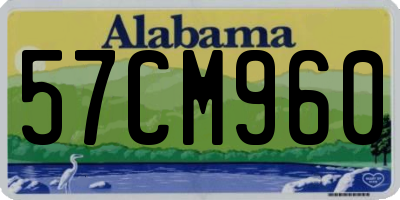 AL license plate 57CM960