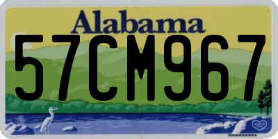 AL license plate 57CM967