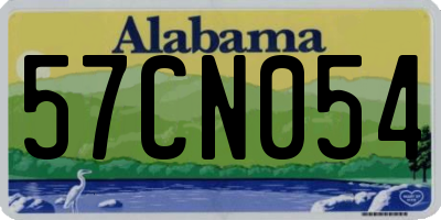AL license plate 57CN054