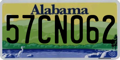 AL license plate 57CN062