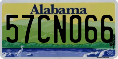 AL license plate 57CN066
