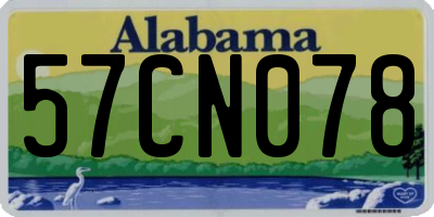 AL license plate 57CN078