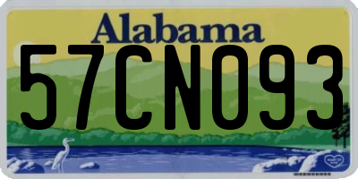 AL license plate 57CN093
