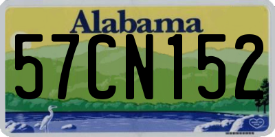 AL license plate 57CN152