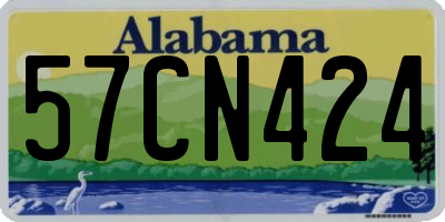 AL license plate 57CN424
