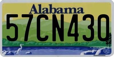 AL license plate 57CN430