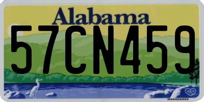 AL license plate 57CN459