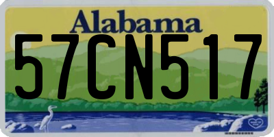 AL license plate 57CN517