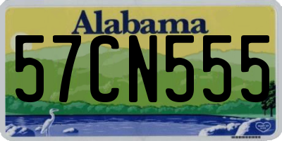 AL license plate 57CN555