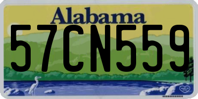 AL license plate 57CN559