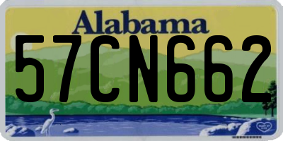 AL license plate 57CN662