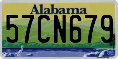 AL license plate 57CN679