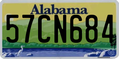 AL license plate 57CN684