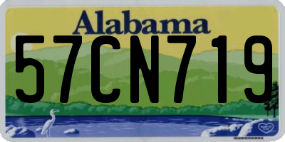 AL license plate 57CN719