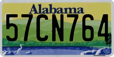 AL license plate 57CN764
