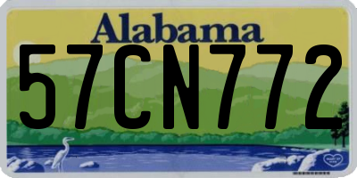 AL license plate 57CN772