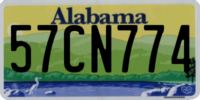 AL license plate 57CN774