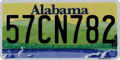AL license plate 57CN782