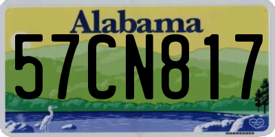AL license plate 57CN817