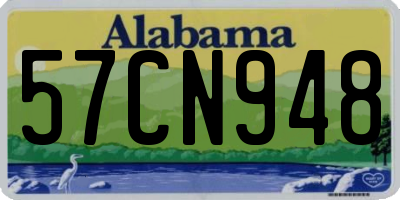 AL license plate 57CN948