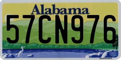 AL license plate 57CN976