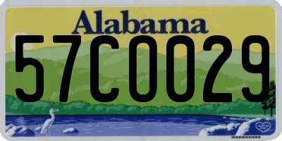 AL license plate 57CO029
