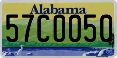AL license plate 57CO050