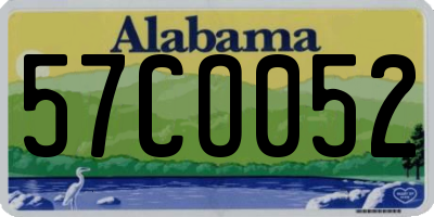 AL license plate 57CO052