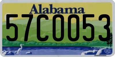 AL license plate 57CO053