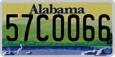 AL license plate 57CO066