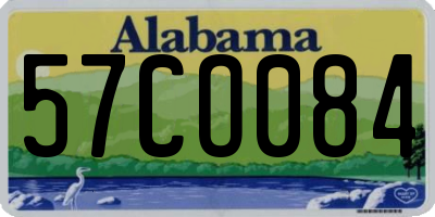 AL license plate 57CO084