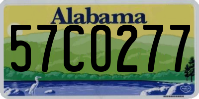 AL license plate 57CO277