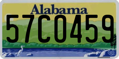AL license plate 57CO459
