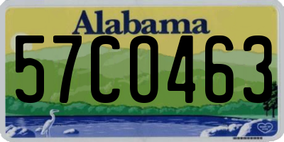 AL license plate 57CO463