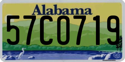 AL license plate 57CO719